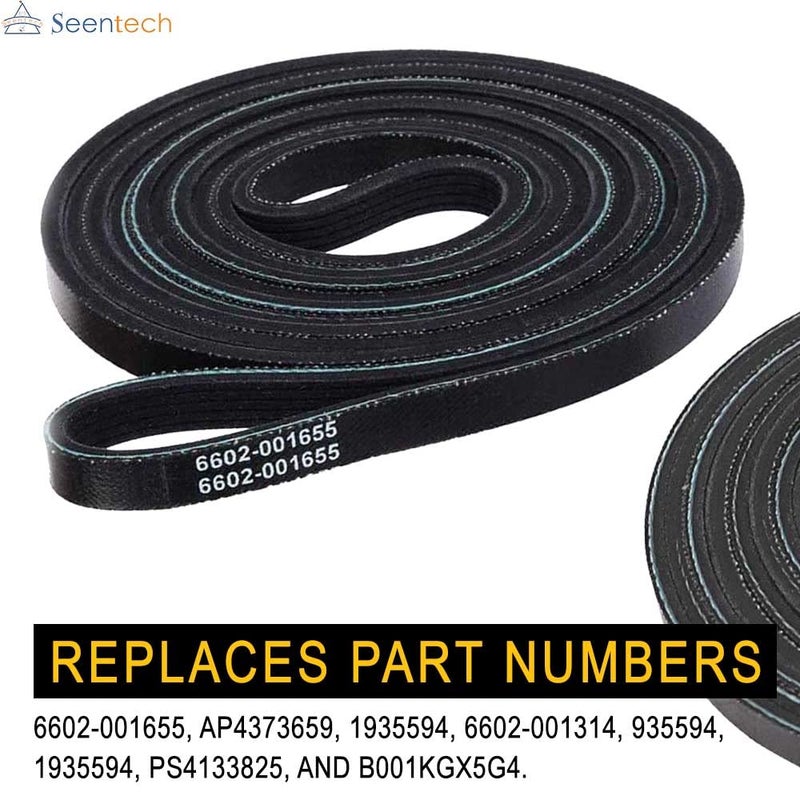 Seentech 6602-001655 Dryer Drum Belt for Samsung Dryer by Seentech - Replaces: 5PH2337,935594,6602-001314,PS4133825,6602-001655,AP4373659,6602-001314,1935594,LB1655 - Image 3